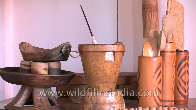 Naga wood craft designs at Chumpo museum, Old Riphym village