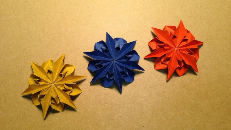 Origami Flower Instructions. Dahlia 2