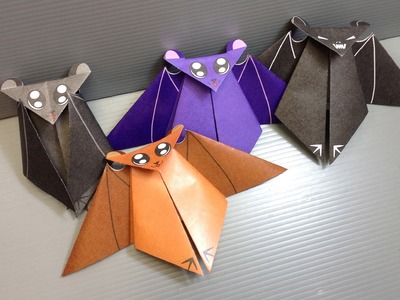 Origami Halloween Bat - Print Your Own Paper!