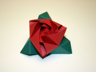 Origami tutorial - Magic Rose Cube