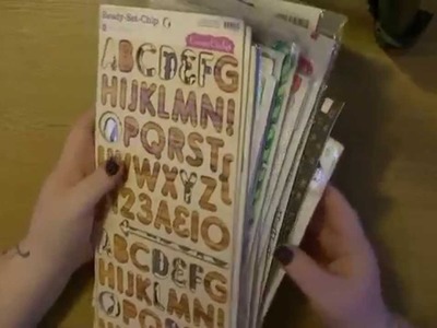 Scrapbooking Process Video SSD- Thickers.Letter Stickers