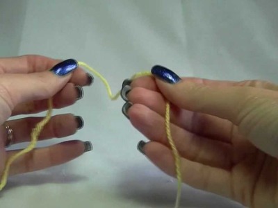 Slip Knot. Holding Hook and Yarn -  Lesson 1 - AUS.UK Terminology