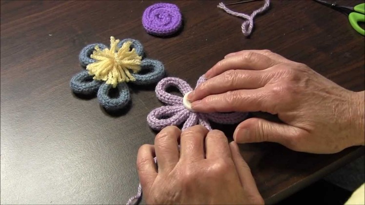 Spool Knitting - Spool Knitted Flower
