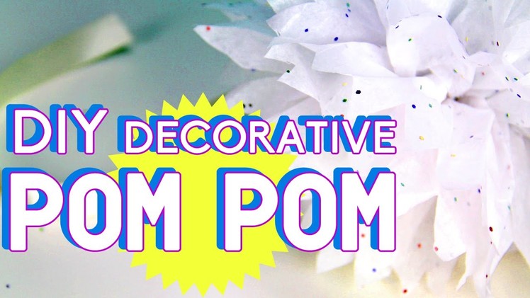 Spring Room Decor: DIY Tissue Paper Pom Poms - Dollar Store Crafts | DecorateYou