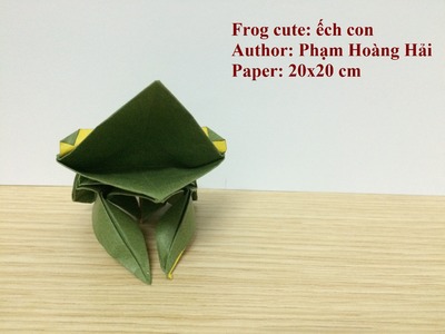 Tutorial- How to make Origami Frog cute - Phạm Hoàng Hải by PaperPh2
