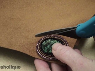 Bead Embroidery: How to Trim the Foundation and Attach the Backing