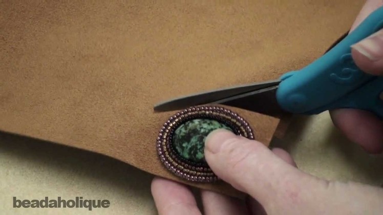 Bead Embroidery: How to Trim the Foundation and Attach the Backing