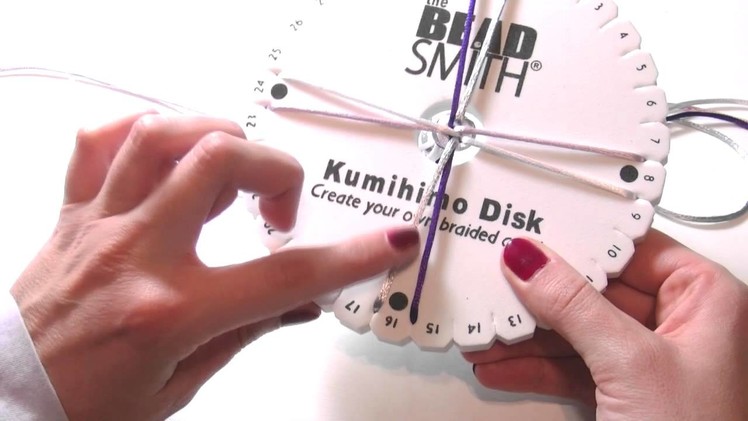 Beading Ideas - How to use Kumihimo loom part.1
