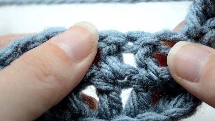 Crochet Lessons - How to work the waffle stitch - Part 2