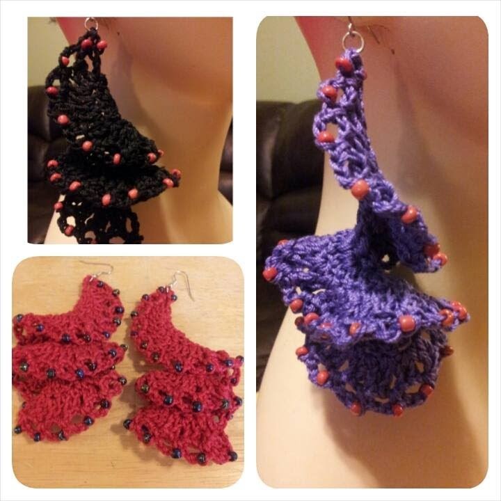 Crochet Tutorial - How To Crochet Flamenco Style Earrings