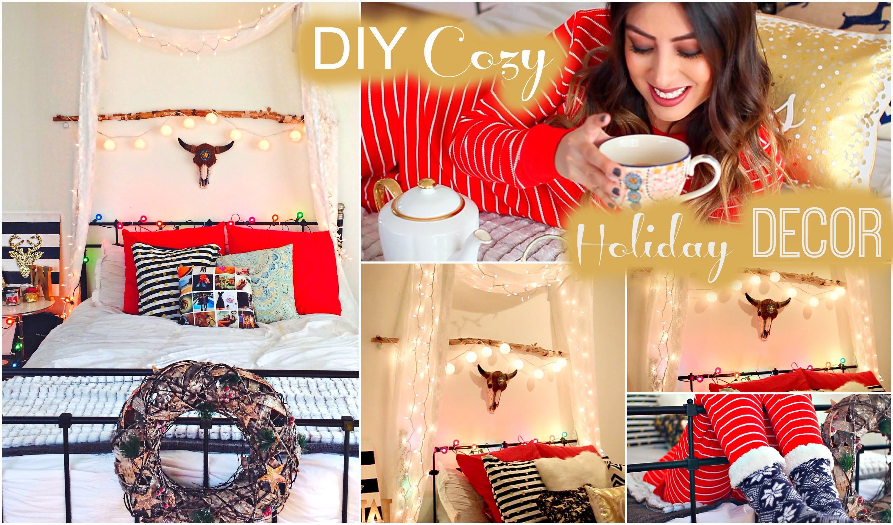 DIY Cozy Holiday Room Decor Tumblr & Christmas