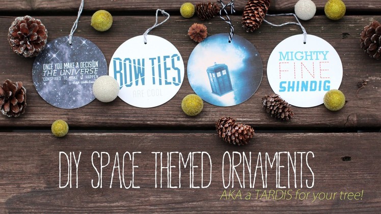 DIY Doctor Who and Firefly Ornaments