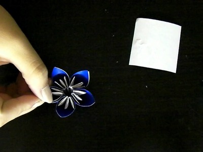 DIY: holiday- origami flower ornament