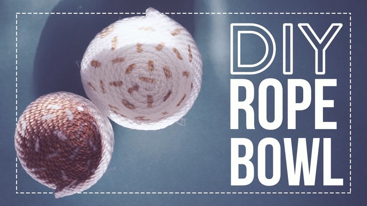 ✂ DIY Holiday Rope Bowls