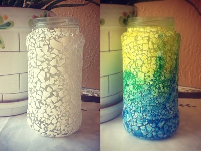 DIY Mosaic Vase from Egg Shells | RebeccaKelsey.com