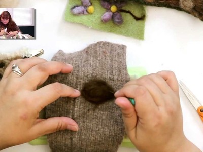 DIY: "Painting" Technique with Needle Felting