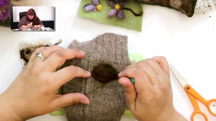 DIY: "Painting" Technique with Needle Felting
