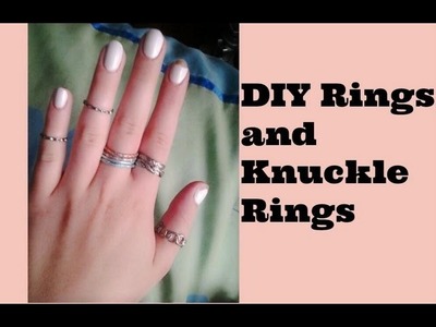 DIY Rings and Knuckle-Rings Out of Old Bracelets