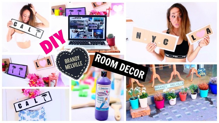 DIY Tumblr Inspired Room Decor : Brandy Melville Wooden Signs!