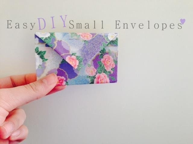 Easy DIY: Small Envelopes ♥ Gift Bag - Origami Paper