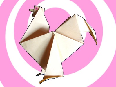 Easy Origami Rooster Instructions