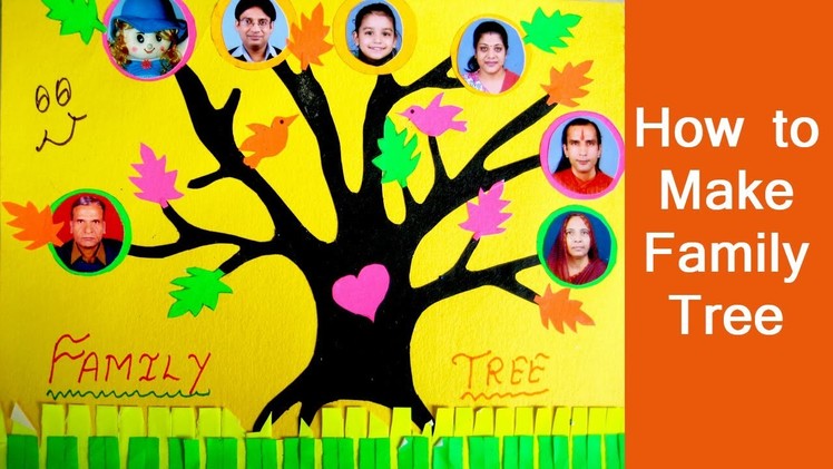 Family Tree For Kids Project - How To Make Your Own Simple Family Tree For Scrapbook
