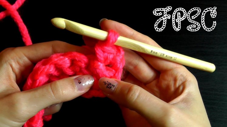 Front post single crochet - Crochet basics