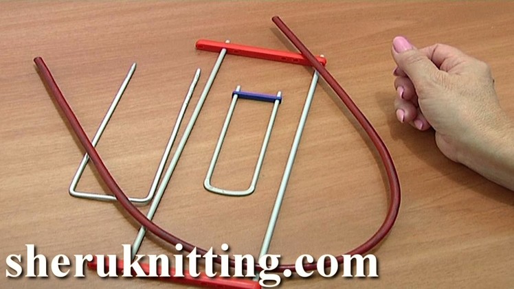 Hairpin Lace Crochet Tools Tutorial 1 Hairpin Lace Loom Bent Fork Staple Prongs Frame Bent Hairpin