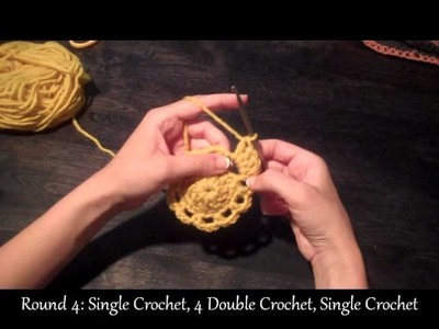 How to Crochet A Flower (10-Petal Version) - Learn to Crochet A Flower - JJCrochet