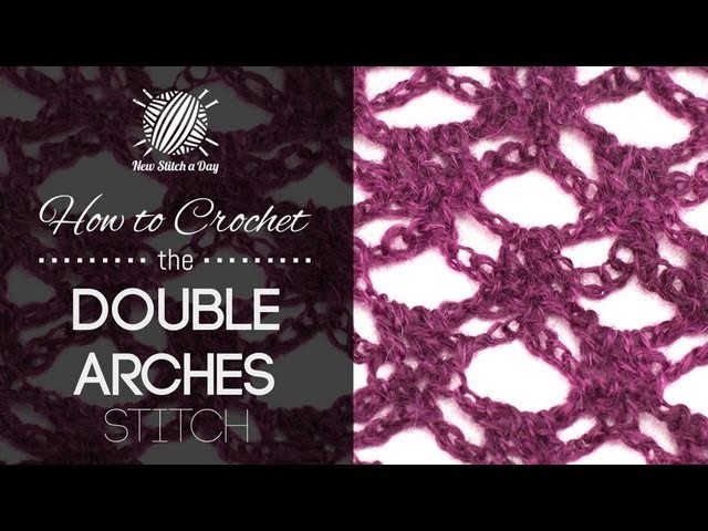 How to Crochet the Double Arches Stitch