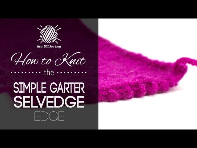 How to Knit the Simple Garter Selvedge Edge (Left Handed)