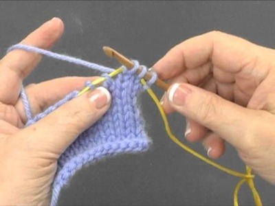 How to Knook: Slip 1 Knit 1 Pass Slip Stitch Over (Right Handed)