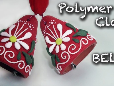 How to make an easy Christmas decorations. Polymer clay bell tutorial
