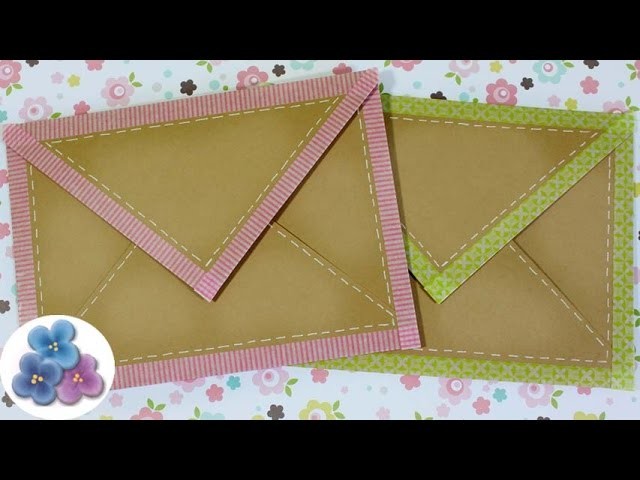 How to Make an Envelope with Washi Tape DIY Paper Envelopes Kawaii Making envelopes Mathie