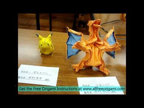 How to make an origami pikachu