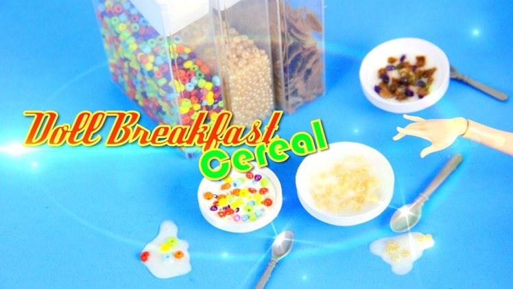 How to Make Doll Breakfast: Cereal - Doll Crafts