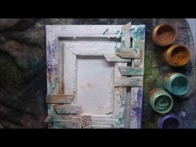 How to make mixed media canvas 'Be brave, be bold' for Finnabair Creative Team