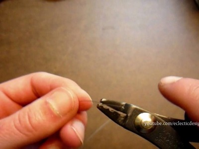 How to Secure Crimp Beads Using Crimping Pliers and Chain-nose Pliers - Jewelry-making Techniques