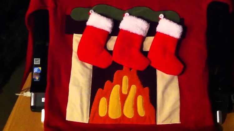 Lighted 3-D Fireplace Sweater
