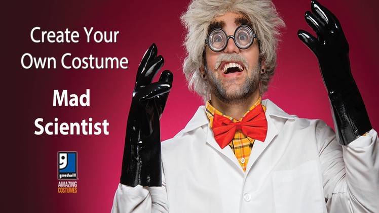 Mad Scientist Halloween DIY Costume by Goodwill Home Decor Expert Merri Cvetan