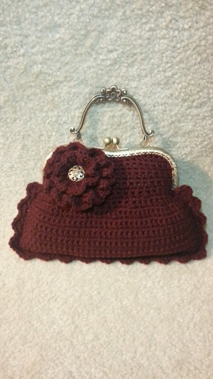 Make a #Crochet Handbag Purse with Clasp #TUTORIAL Free Crochet project