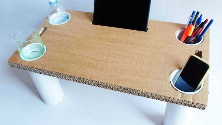 Make a Multipurpose Cardboard Bed Table  - Home - Guidecentral
