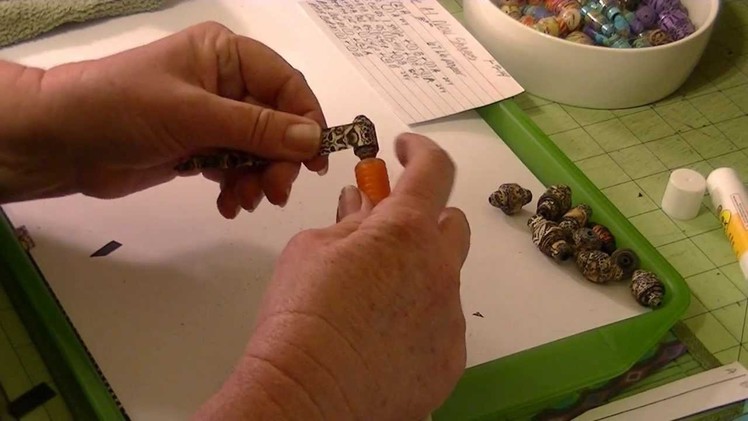 Making Advanced Paper Beads With Template A-1 Session 2