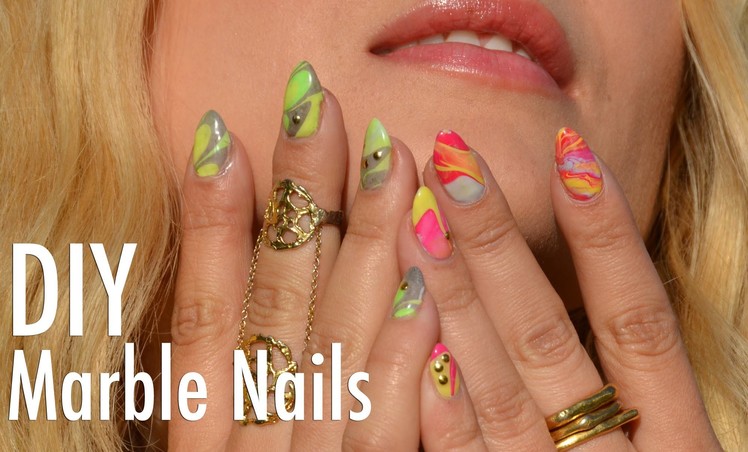 Marble Nail Art Tutorial - Regular and Gel Polish - with Mr. Kate