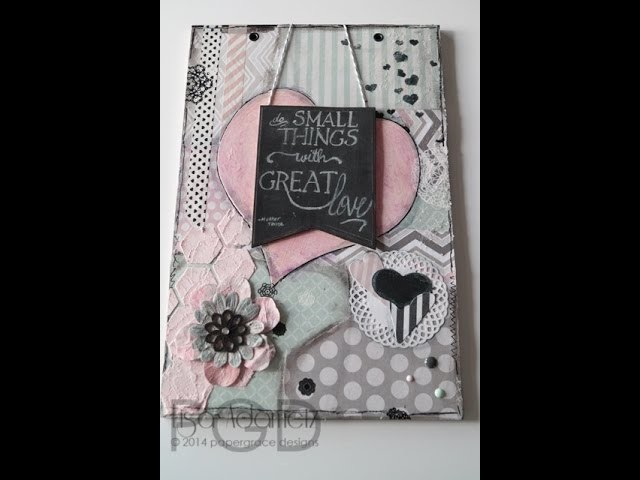 Mixed Media With Faber-Castell Design Memory Craft Textural Accents
