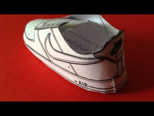 Nike Air Force 1 paper craft