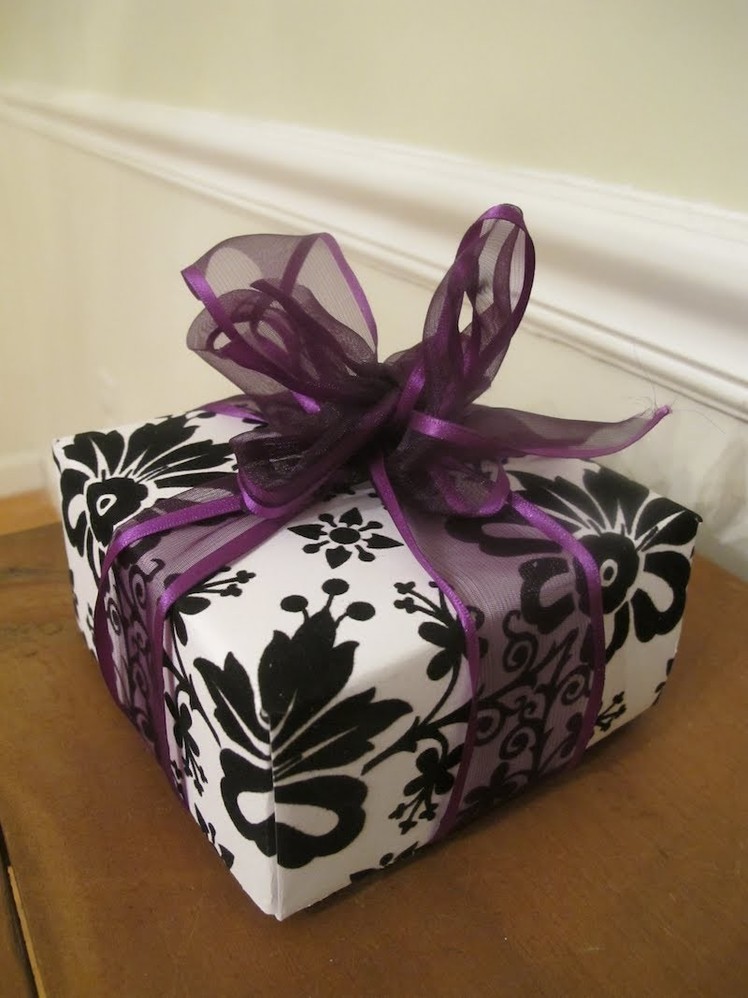 PART 1: How To Make a Gift Box From Scrapbook Paper -- Thrift Diving