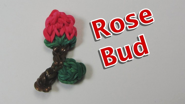 Rainbow Loom ROSE BUD charm: How to Tutorial. Design (DIY Mommy)