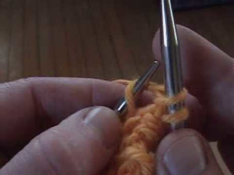 Russian Knit Stitch (through back)