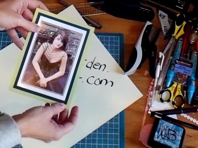 Scrapbook Idea for Matting a hidden photo on a scrapbook Page